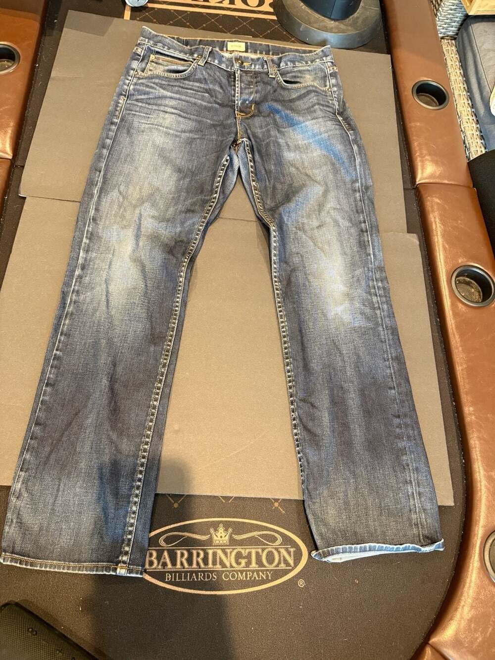 Hudson Los Angeles Mens Blue Denim Jeans Size 34